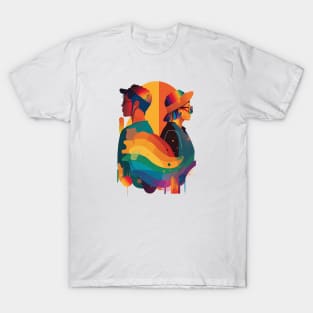 Love in Color: A Rainbow Romance T-Shirt